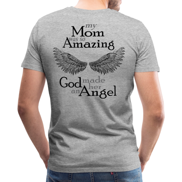 Daughter of an Angel Mom Amazing Angel Men's Premium T-Shirt - heather gray