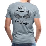 Daughter of an Angel Mom Amazing Angel Men's Premium T-Shirt - heather ice blue