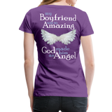 Boyfriend Amazing Angel Women’s Premium T-Shirt - purple