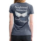 Boyfriend Amazing Angel Women’s Premium T-Shirt - heather blue