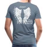 Sister Guardian Angel Men's Premium T-Shirt (Ck1484) - steel blue