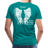 Sister Guardian Angel Men's Premium T-Shirt (Ck1484) - teal