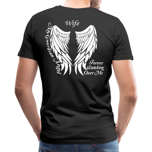 Wife Guardian Angel Men's Premium T-Shirt - black