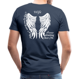 Wife Guardian Angel Men's Premium T-Shirt - navy