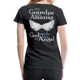 Grandpa Amazing Angel Women’s Premium T-Shirt (CK1486) - black
