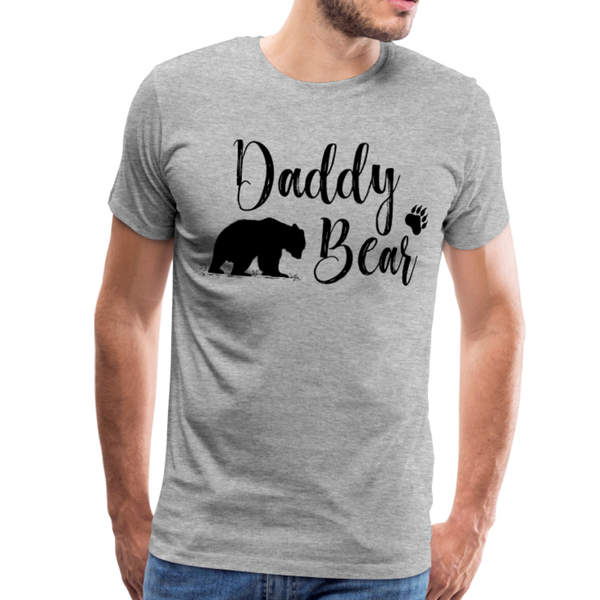 Daddy Bear Men's Premium T-Shirt - heather gray