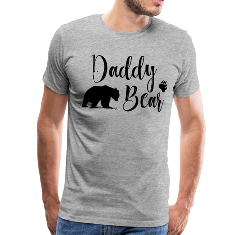 Daddy Bear Men's Premium T-Shirt - heather gray