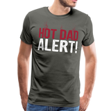 Hot Dad Alert Men's Premium T-Shirt (CK1504) - asphalt gray