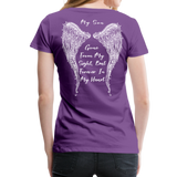 My Son Gone From Sight Women’s Premium T-Shirt (CK1803) - purple