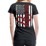 ICU Nurse Red Women’s Premium T-Shirt - black