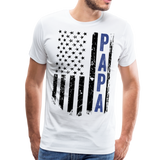 American Papa Blue Men's Premium T-Shirt (CK1840) - white