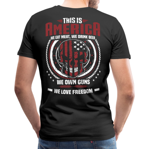 This is America Men's Premium T-Shirt (CK1841) - black