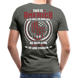 This is America Men's Premium T-Shirt (CK1841) - asphalt gray