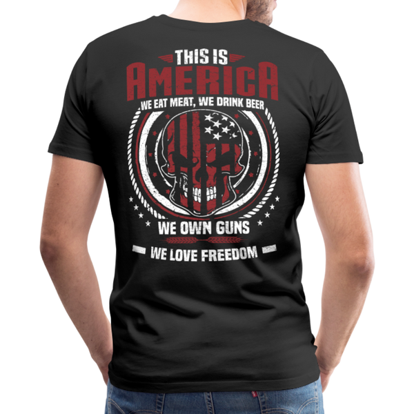 This is America Men's Premium T-Shirt - black