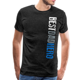 Best Dad Hero Men's Premium T-Shirt (CK1033) - charcoal gray
