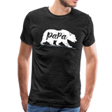 Papa Bear Men's Premium T-Shirt (CK1093) - charcoal gray