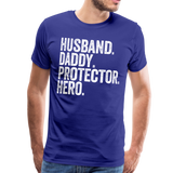 Husband Daddy Protector Hero Men's Premium T-Shirt - royal blue