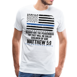 Blessed Are The Peacemakers Men's Premium T-Shirt (CK1842) - white
