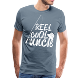 Reel Cool Uncle Men's Premium T-Shirt (KS1007) - steel blue