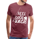 Reel Cool Uncle Men's Premium T-Shirt (KS1007) - heather burgundy