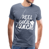 Reel Cool Uncle Men's Premium T-Shirt (KS1007) - heather blue