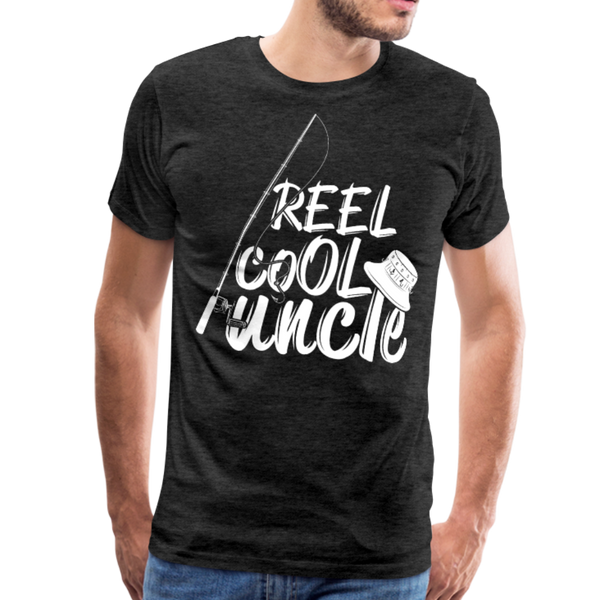 Reel Cool Uncle Men's Premium T-Shirt (KS1007) - charcoal gray