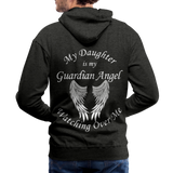 Daddy Front Daughter back Men’s Premium Hoodie - charcoal gray