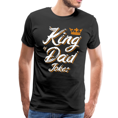 King of the Dad Jokes Men's Premium T-Shirt (CK1663) - black