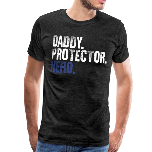 Daddy Protector Hero Men's Premium T-Shirt - charcoal gray