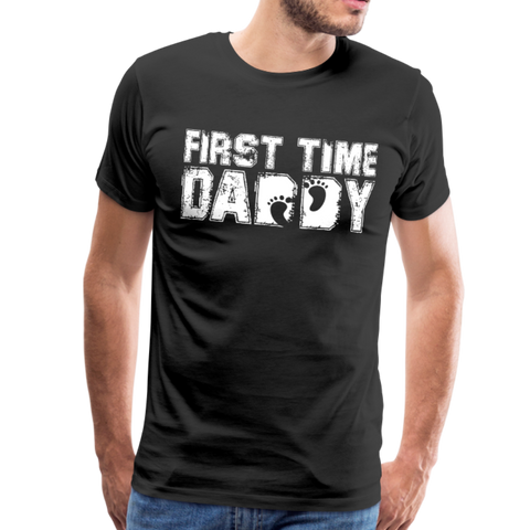First Time Daddy Men's Premium T-Shirt (CK1496) - black