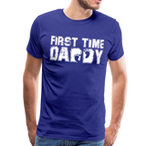 First Time Daddy Men's Premium T-Shirt (CK1496) - royal blue