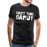 First Time Daddy Men's Premium T-Shirt (CK1496) - charcoal gray