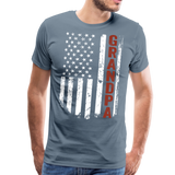 American Grandpa Men's Premium T-Shirt (CK1864) - steel blue