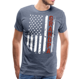 American Grandpa Men's Premium T-Shirt (CK1864) - heather blue
