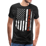 American Grandpa Men's Premium T-Shirt (CK1864) - charcoal gray
