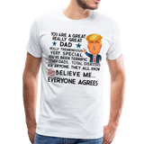 Trump Dad Men's Premium T-Shirt (Ck1868) - white