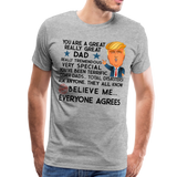 Trump Dad Men's Premium T-Shirt (Ck1868) - heather gray