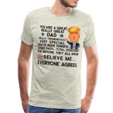 Trump Dad Men's Premium T-Shirt (Ck1868) - heather oatmeal
