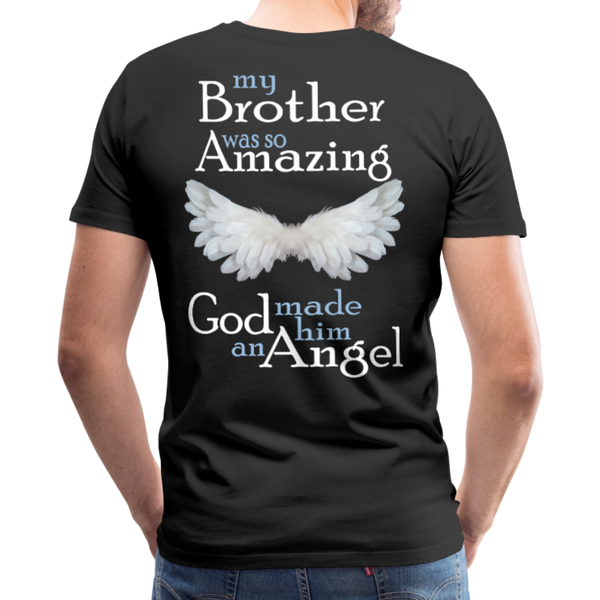 Brother Amazing Angel Men's Premium T-Shirt (CK1605) - black