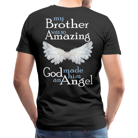 Brother Amazing Angel Men's Premium T-Shirt (CK1605) - black