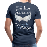 Brother Amazing Angel Men's Premium T-Shirt (CK1605) - navy