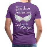 Brother Amazing Angel Men's Premium T-Shirt (CK1605) - purple
