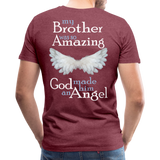 Brother Amazing Angel Men's Premium T-Shirt (CK1605) - heather burgundy