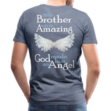 Brother Amazing Angel Men's Premium T-Shirt (CK1605) - heather blue