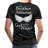 Brother Amazing Angel Men's Premium T-Shirt (CK1605) - charcoal gray