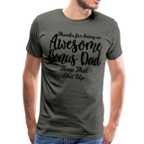 Awesome Bonus Dad Men's Premium T-Shirt - asphalt gray