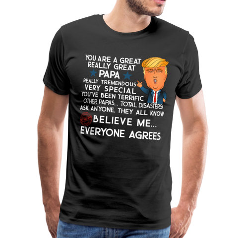Papa Trump Men's Premium T-Shirt (CK1846) - black