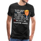 Papa Trump Men's Premium T-Shirt (CK1846) - charcoal gray