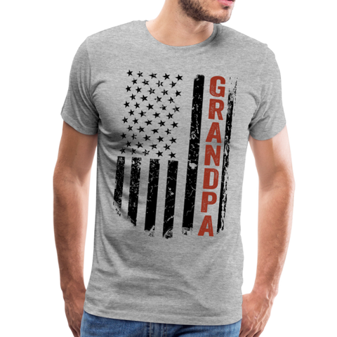 American Grandpa Men's Premium T-Shirt (CK1236) - heather gray