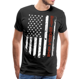American Flag Best Grandpa Ever Men's Premium T-Shirt - black